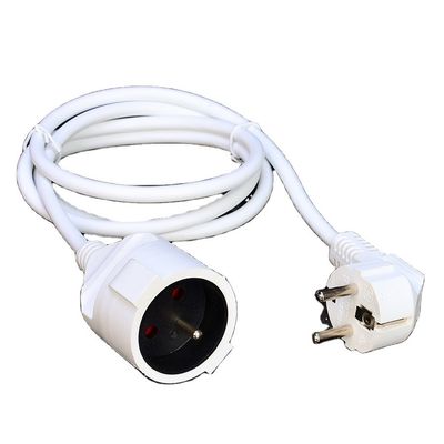 White Waterproof 3 Prong H05VV-F/H05RR-F/H05RN-F 3x1.5MM2 Extension Cable VDE Approved Perfect for Consumer Electronics