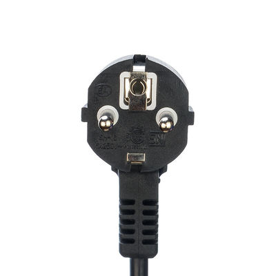 Elektrische Steckdose Schwarzes Kema-keur-Kabel H05vv-f 3 Spitzenverlängerungsseil für Reisekücher mit offenem Ende kundenspezifische Lösung