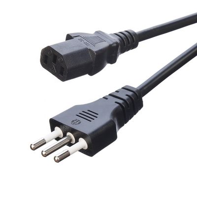 Heimatgerät Sauerstofffreies Bared Stranded Kupfer 3 Pin 16A Stecker Stromkabel C13 Stecker Schwarz Italia Standard Stromkabel