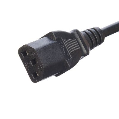 Heimatgerät Sauerstofffreies Bared Stranded Kupfer 3 Pin 16A Stecker Stromkabel C13 Stecker Schwarz Italia Standard Stromkabel