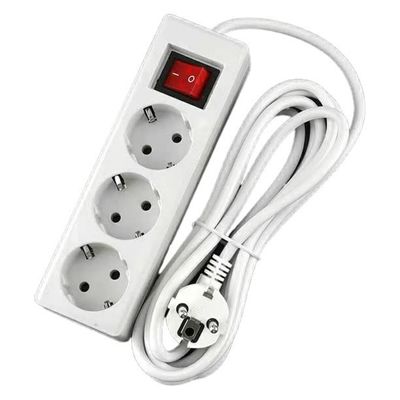 CE-zertifizierte EU-Erweiterungssteckdose mit 3x1,5 mm Kabel und Schalter WIFI KEIN Standard EU 1 Meter Kabel mit Schalter