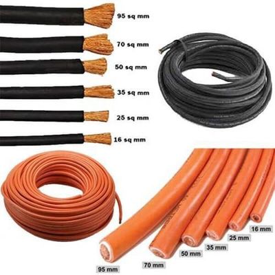 Underground Stranded Conductor Double Insulation 16mm2-95mm2 Welding Cable for Electrical Power and Home Appliances