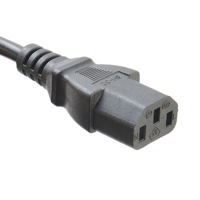 Schwarzes Kabel Südafrika SABS Standard Haushaltsgeräte Stromleitungen Verlängerungsleitungen für Wohn- / Allzweck