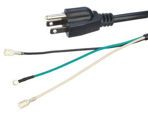 Stromkabel Verlängerungskabel ETL Standard Stromkabel Braun Länge 5FT/OEM Schwarz Stecker Steckdose 2 Nadel Stromkabel für Haushaltsgeräte