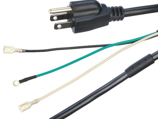 Stromkabel Verlängerungskabel ETL Standard Stromkabel Braun Länge 5FT/OEM Schwarz Stecker Steckdose 2 Nadel Stromkabel für Haushaltsgeräte