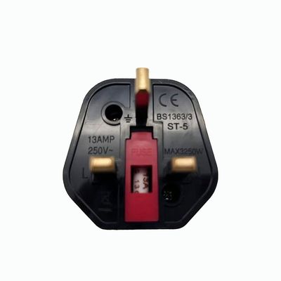 Allzweck-Adapter UK 3-Pin-Stecker mit Sicherung für EU-Steckdose 2-Pin und Erdkontakt CE-zertifiziert
