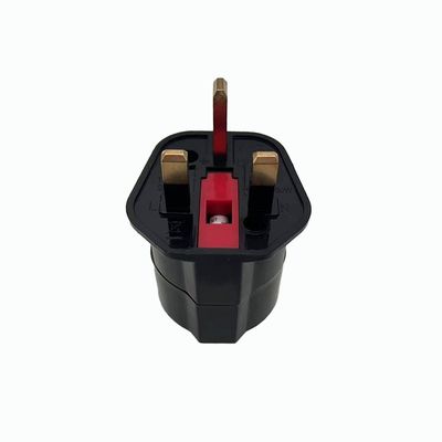 Allzweck-Adapter UK 3-Pin-Stecker mit Sicherung für EU-Steckdose 2-Pin und Erdkontakt CE-zertifiziert