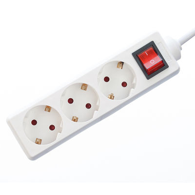 8 Steckdose mit Überspannungsschutz 3 Steckdose Innenverlängerungskabel 4 H05VV-F 3x1.5mm Polyurethankabel WIFI KEIN Weiß