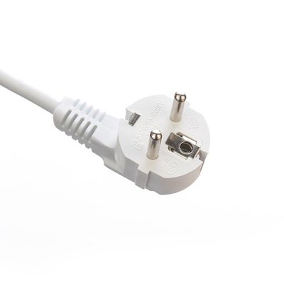 Verschiedene Standards 3*0,75mm Stromkabel Mehrfachstecker Steckdose Erweiterung 3-Wege Universalverlängerungskabel 250V/16A Weiß