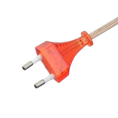 Handelsübliche Direktverbindung 2.5A 2-Pin-Stecker Stromkabel Schwarzer Wasserkocher Stecker mit IEC60320 C7 Stecker VDE Stromkabel