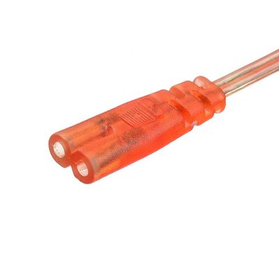 Handelsübliche Direktverbindung 2.5A 2-Pin-Stecker Stromkabel Schwarzer Wasserkocher Stecker mit IEC60320 C7 Stecker VDE Stromkabel