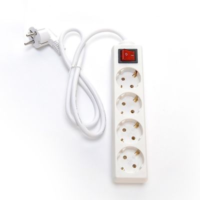 1m 2m 3m europäischer Steckeradapter mit 4 Steckern H05VV-F 3x1.5mm2 Stromkabel Eu Stecker 16A für Stecker