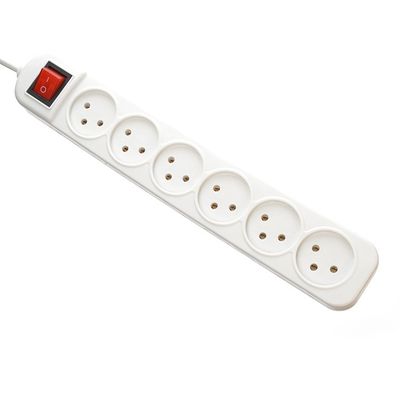 Erdung Standard Stromstreifen mit 6-Wege-Verlängerung Socket und Universal Stromverlängerung Schnur Socket