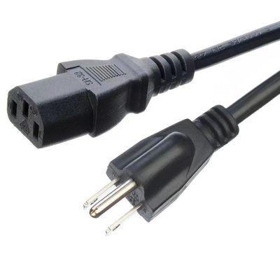 Sauerstofffreie entblößte Kupferleitermaterial ETL Stromkabel Verlängerungskabel NEMA Stecker mit C13 für Computer
