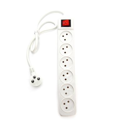 Erdung Standard Stromstreifen mit 6-Wege-Verlängerung Socket und Universal Stromverlängerung Schnur Socket