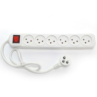 Erdung Standard Stromstreifen mit 6-Wege-Verlängerung Socket und Universal Stromverlängerung Schnur Socket