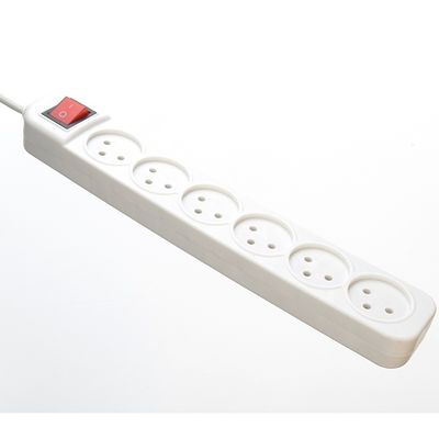 Erdung Standard Stromstreifen mit 6-Wege-Verlängerung Socket und Universal Stromverlängerung Schnur Socket