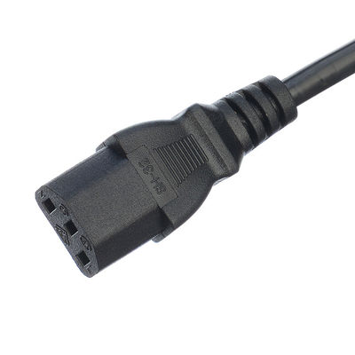 Sauerstofffreie entblößte Kupferleitermaterial ETL Stromkabel Verlängerungskabel NEMA Stecker mit C13 für Computer
