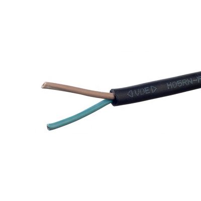 VDE-Standard H05rr f Kautschuk-Stromkabel 2x0,75 Elektrisch für Haushaltsgeräte -5C bis 70C 2C X0,75MM2 Normale Abschnitte