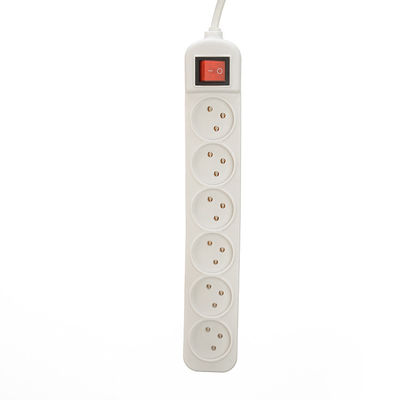 Multi-Outlet-Stromanschluss mit 6 Universal-Ausglasssteckdosen und 3 Steckern WIFI KEINE Erdung Standard-Erdung vertikal