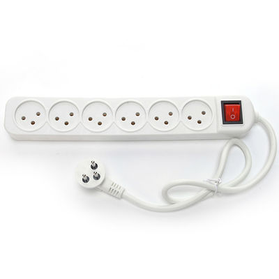 Multi-Outlet-Stromanschluss mit 6 Universal-Ausglasssteckdosen und 3 Steckern WIFI KEINE Erdung Standard-Erdung vertikal