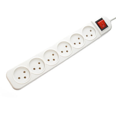 Multi-Outlet-Stromanschluss mit 6 Universal-Ausglasssteckdosen und 3 Steckern WIFI KEINE Erdung Standard-Erdung vertikal