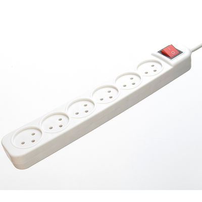 Multi-Outlet-Stromanschluss mit 6 Universal-Ausglasssteckdosen und 3 Steckern WIFI KEINE Erdung Standard-Erdung vertikal