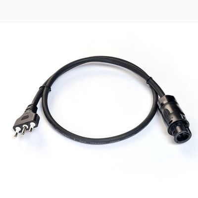 Schwarz 16awg BC01 und 220v 10m Solarverlängerungskabel IMQ Standard 3 Spitze US Stromkabel Sauerstofffrei Bared Stranded Kupfer