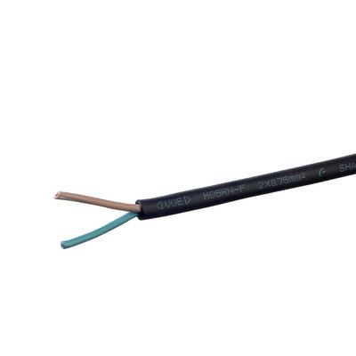 Isoliertes VDE-Standard H05 Rr Kabel Gummi 2x0,75 Kupferkabel für Haushaltsgeräte und Außentemperaturbereich -5 °C bis 70 °C