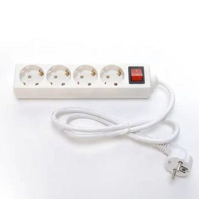 EU-zertifizierte H05VV-F 3x1.5mm2 4 Steckdose Steckdose Verlängerungskabel mit Schalter Eu Stecker 16A