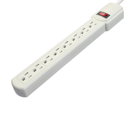Bereit zum Versand 2.5 FT Stromstreifen mit 6 Steckdosen und Überlast Sicherung Überspannungsschutz NEMA 5-15P Mann Ende Typ angepasst