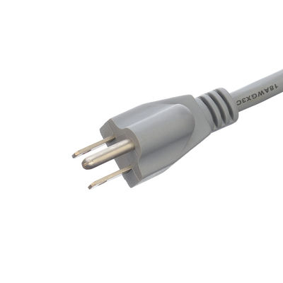 ETL-Stromkabel 14 AWG für Laptops mit offenem Ende 15A NEMA-15P 3-Phasen-Stecker-Verlängerungskabel