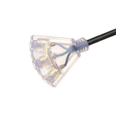 ETL-zertifiziertes 100 ft Outdoor Extension Cord 16/3 12/3 Sjeoow mit 3 Steckern 5-15p und 5-15r Stecker Kupferleiter