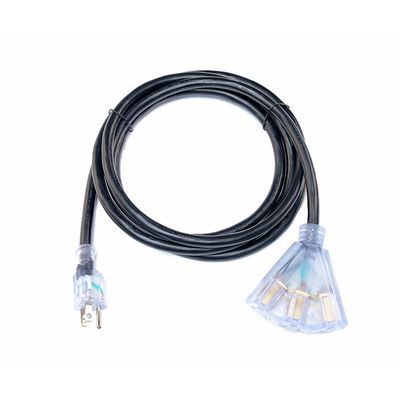 ETL-zertifiziertes 100 ft Outdoor Extension Cord 16/3 12/3 Sjeoow mit 3 Steckern 5-15p und 5-15r Stecker Kupferleiter