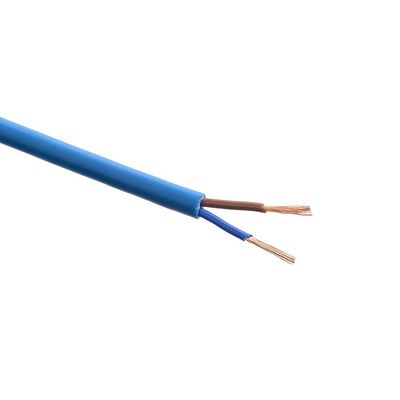 Isoliertes VDE Standardblau 300/300V RVV 2*0.75mm Flexibles Netzkabel Zwei Kerndraht Kupferleiter mit Isolierung
