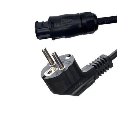 S Zertifizierte Schweizer Wasserdichte Steckdose IP55 Wechselstromkabel mit Betteri BC01 IP68 Zertifizierungsstandard DIN VDE 0620/EN 50075 1990