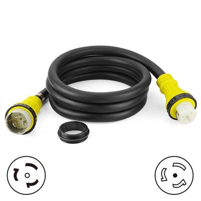 Marine Shore Power Cord SS2-50 Männlich auf weiblich 50A 125V/250V 100FT 6FT/8FT/10FT/12FT/25FT Länge Kupferleitermaterial