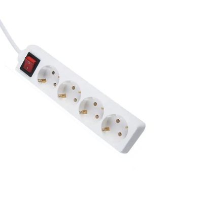 250V Verlängerungskabel Universal Steckdose 3M 5M Kabel 4-Loch Stromstreifen 3x4 Stromkabel 16A für mehrere Steckdosen und Geräte