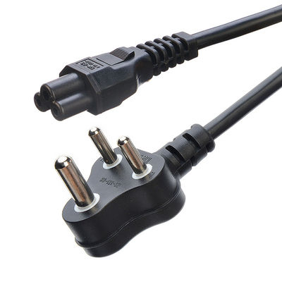 16A 3 Stecker Stecker Stromkabel Südafrika SABS Standard für Haushaltsgeräte Schwarzer Laptop Stecker kommerzieller männlicher Ende Typ