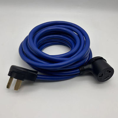 Blaue Schwerlast 110V Nema 3 Stift 10-50P Stecker STJW 3/14 3/12 3/10 AWG 10-50R Verlängerungskabel für Haushaltsgeräte für Außeneinsatz