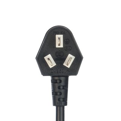 CCC Standard 3-Stift Laptop-Stromkabel Ac Australien Stromkabel H05vv-f Au Ac Stromkabel 16A 250V maßgeschneidert Schwarz