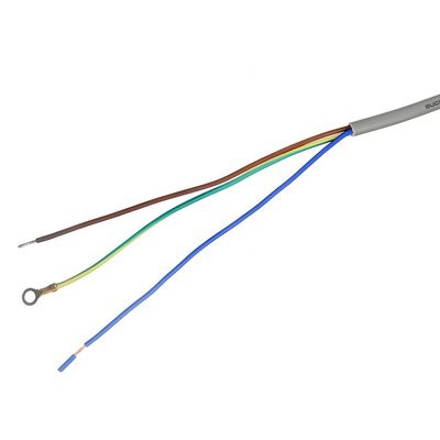 16A Stecker VDE H05vv-f 3g1.0mm2 Draht entfernt mit offenem Ende kundenspezifischer Wechselstrom-Computer-Leistung Euro-Cord