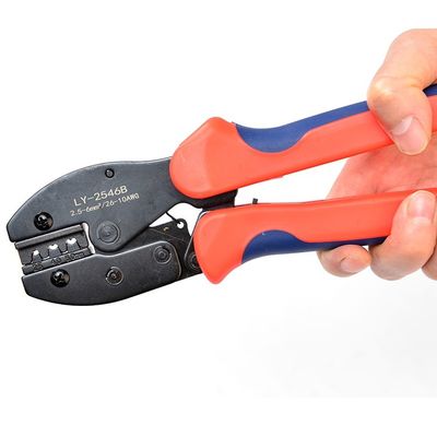 Solarsystem-Tool Fit Kabel Quadratbereich 2.5MM2/4MM2/6MM2 PV-Kabel Stripping und Crimping Tool Kits für PV004 Steckverbinder