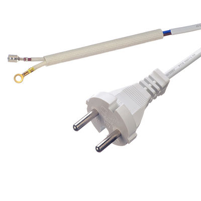 Desktop Computer H05vv Kabel Mit Schukostecker SNI Zertifiziertes AC-Stromkabel 2 Pins Eu 1,5 m mit Gummi Jacket Material