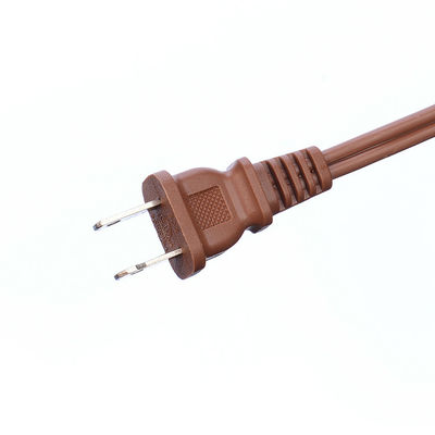 18AWG ETL Pararell Draht AC Stromkabel mit Schalter und Steckdose Verlängerungskabel Braun ETL Standard PVC Jacket USA 2 Spitze