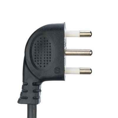 16A IEC 60320 C13 Clover Connector Schwarz Italien Standard H05VV-F 3x0.75MM2 Verlängerungskabel Erdung Standard Erdung