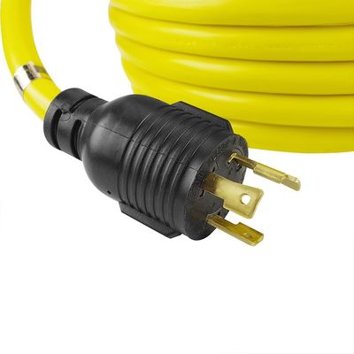 30Amp 3750 Watt 25 Fuß Schwerlast NEMA L6-30P/6-30R 3 Spitze 10 Gauge Generator Verriegelung Verlängerungsseil mit Draht Organisator