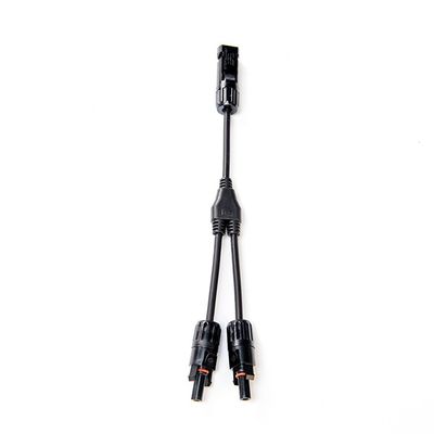Solarkabel PV-Drahtverlängerung mit Solaranschluss PV004 Y-Teiler Schwarz und Rot Paar H1Z2Z2-K DC 1500V 1X4mm XLPO Isolierung