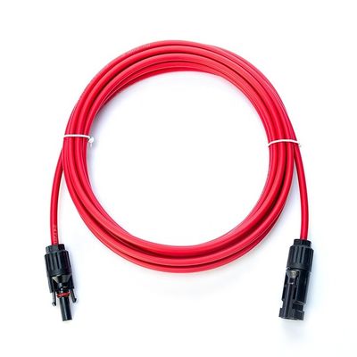 XLPO Isolation 3M Gleichstrom-Solarverlängerungskabel 1X4mm2 mit PV004 männlichen und weiblichen Photovoltaik-Branchverbindern 40 P Kupferleiter