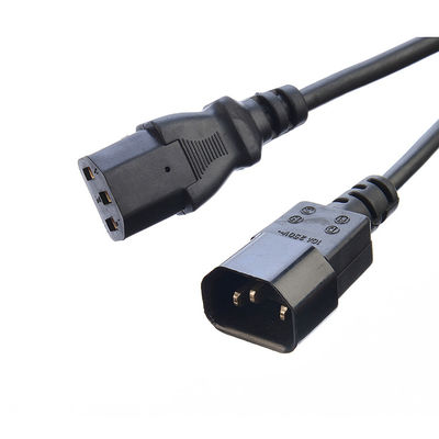 125V Wechselstromkabel für Geschirrspüler Gefrierschrank 220V Erweiterung ETL zugelassen USA NEMA 5-15P bis IEC C13 Stripped End 18AWG 220V